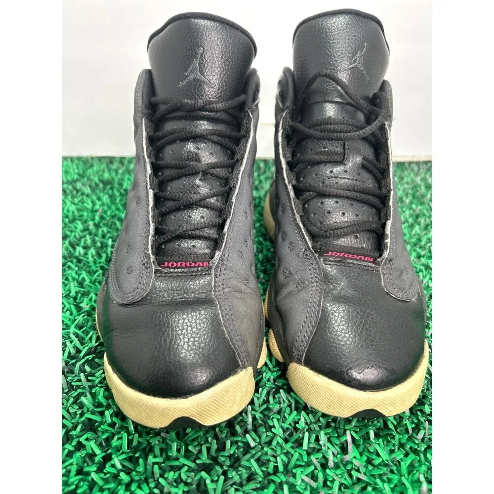 Nike Air Jordan 13 Retro Boys Size 4Y‎ Black Athletic Sneakers 439358-009